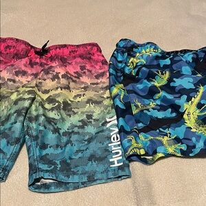 Hurley Gradient and Camo Swim Shorts